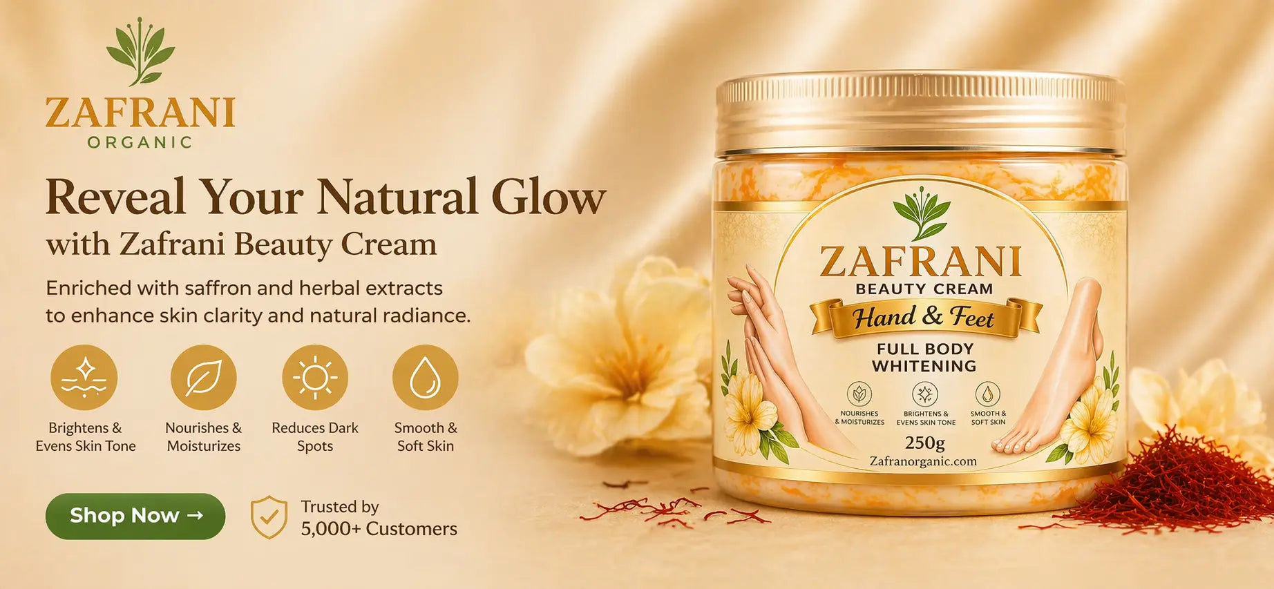 Zafrani Beauty Cream – Skin Brightening Cream | Zafran Organic