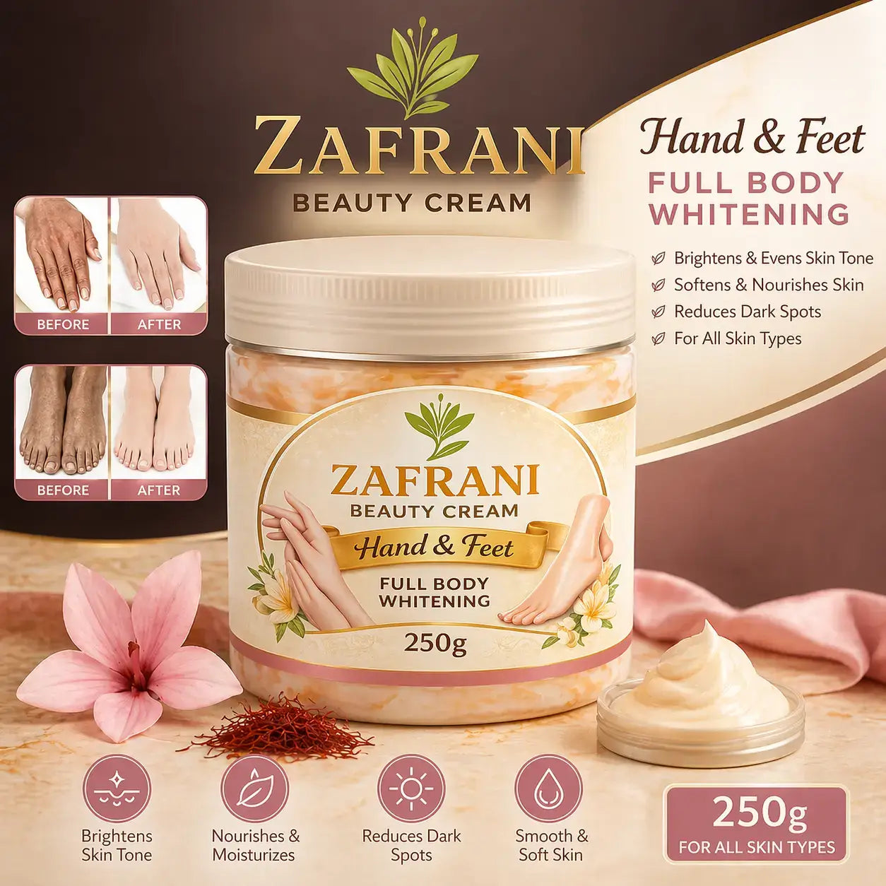 Zafrani Beauty Cream – Skin Brightening Cream | Zafran Organic